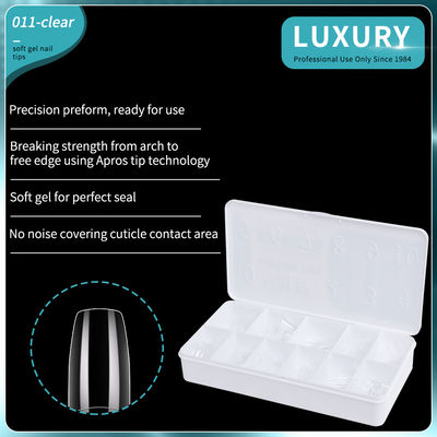 Acrylique faux ongles astuces carré faux ongles demi-couverture Presse sur les ongles pour l'art de l'ongle conception outils de manucure
