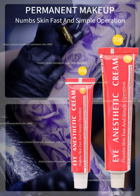 La crème permanente crème anesthésique engourdie de lidocaïne du maquillage 30g d'oeil blanc rose colorent l'anti bosse fortement efficace