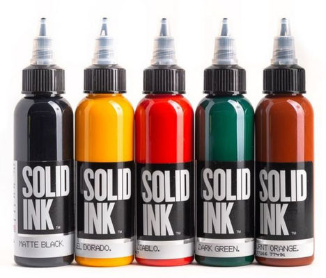 Encre de Matte Black Solid Ink Tattoo un 30ML de coloration plus rapide 60ML pour le maquillage permanent