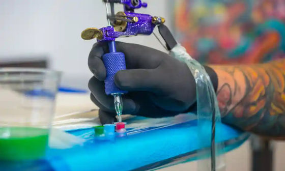 Colorant organique bleu-foncé de l'encre 30ML 60ML 120ML de tatouage d'encre solide