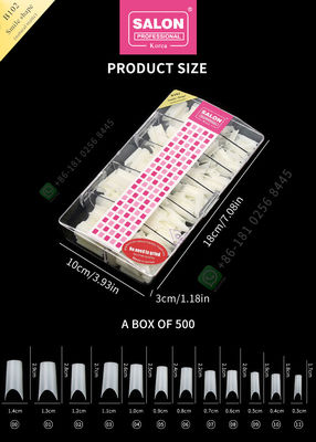 Le sourire forment la qualité de Matte False Nail Tips High la moitié que faite sur commande d'ongle incline l'astuce de manucure pour l'ongle Art Salon
