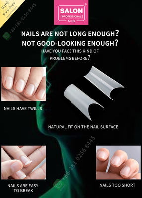 Le sourire forment la qualité de Matte False Nail Tips High la moitié que faite sur commande d'ongle incline l'astuce de manucure pour l'ongle Art Salon