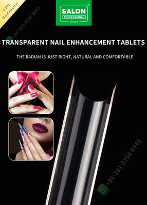 L'ongle faux clair en bambou de rallongement d'arc de French/C incline l'astuce de manucure pour l'ongle Art Salon