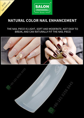 Astuces extra-longues acryliques fausses de couverture d'Eagle Month Nail Tips French de beauté de salon demi