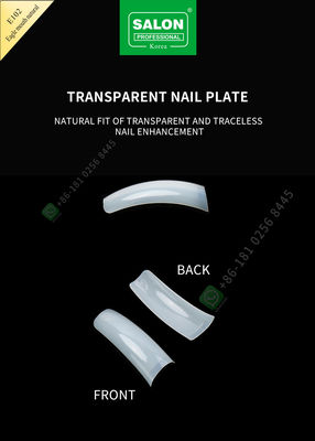 Astuces extra-longues acryliques fausses de couverture d'Eagle Month Nail Tips French de beauté de salon demi
