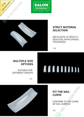 Astuces extra-longues acryliques fausses de couverture d'Eagle Month Nail Tips French de beauté de salon demi