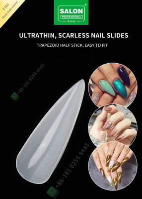 astuces pointues de Madame Artificial Nails Half de la forme 500pcs et clou faux de pleine couverture