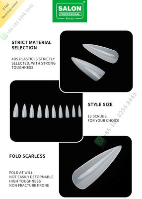 demi astuces de la forme 500pcs de clous faux pointus de Madame French Style Artificial et clou faux de pleine couverture