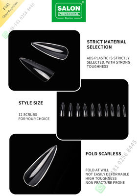 demi astuces de la forme 500pcs de clous faux pointus de Madame French Style Artificial et clou faux de pleine couverture