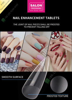le dièse 500pcs forment astuces de clous faux de Matte Lady French Style Artificial de demi et clou faux de pleine couverture
