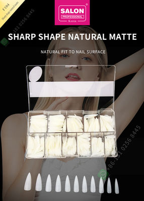 le dièse 500pcs forment astuces de clous faux de Matte Lady French Style Artificial de demi et clou faux de pleine couverture