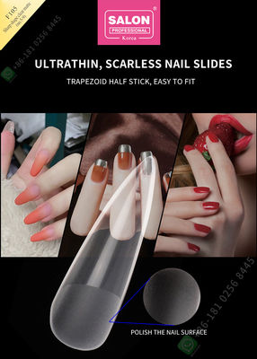demi astuces de la forme 500pcs de la matte (No.5-9) de clous faux pointus de Madame French Style Artificial et clou faux de pleine couverture