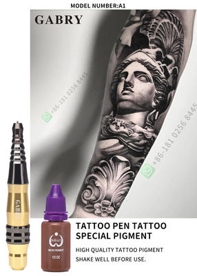 Machine permanente rotatoire en aluminium Kit Wireless Tattoo Machine Pen de maquillage