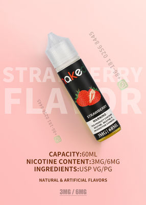 Liquide de haute qualité 60ml de Vaping d'E-cigarette de saveur de fraise d'E-jus d'E-liquide pur et sûr