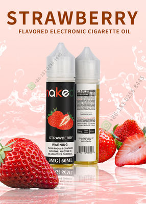 Liquide de haute qualité 60ml de Vaping d'E-cigarette de saveur de fraise d'E-jus d'E-liquide pur et sûr