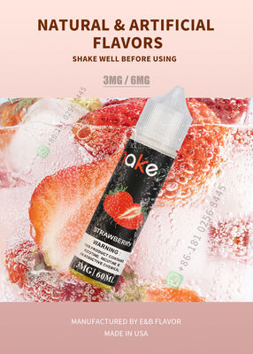 60ml vaporisent le jus E liquide pour la cigarette électrique vaporisant Juice Smoking Strawberry Flavor