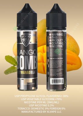 VGOD Vape Juice E-Liquid Pure Nicotine E-Cigarette Vaping Liquid Recharge Smoke Juice Goût 60ml