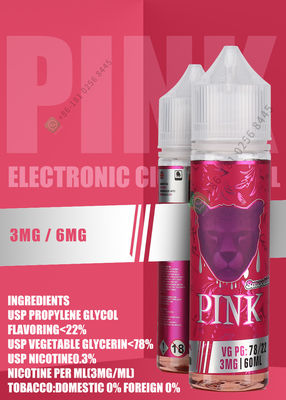 30ml 60ml Vape Juice Nic Salt Force de la nicotine 3mg 6mg