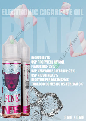 Saveur de tabac 12mg Nic Salt Vape Juice avec de divers ingrédients