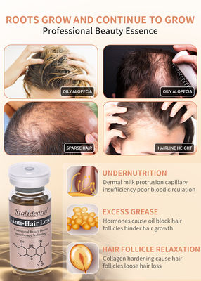 Serum anti-chute des cheveux sans aiguille Formule de mésothérapie pour la repousse des cheveux 10 ml/bouteille