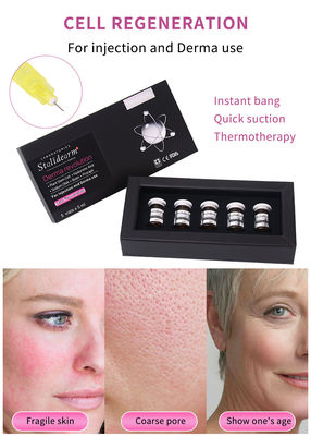 Personnalisation OEM Régénération des cellules faciales du bras stable Mesothérapie Injection Réparation Éclaircissement sérum hydratant