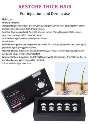 OEM Stalidearm sérum de réparation des cheveux pour la croissance des cheveux anti perte de cheveux mesothérapie sérum injection 5ml