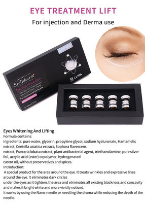 Étiquette privée Satlidearm Oeil blanchiment et lifting sérum injectable éliminer les rides et les cernes anti-âge Remplissage cutané