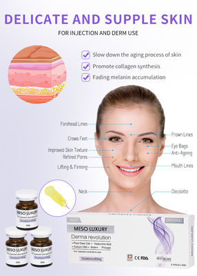 Fabrique de mesothérapie du visage Serum d'injection éclaircissant hydratant anti-âge blanchissant Glutathione remplissage de levage