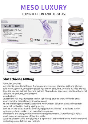 Fabrique de mesothérapie du visage Serum d'injection éclaircissant hydratant anti-âge blanchissant Glutathione remplissage de levage