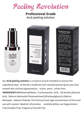 Solution de peeling acide de qualité professionnelle Liquid Set pour l' exfoliation du visage