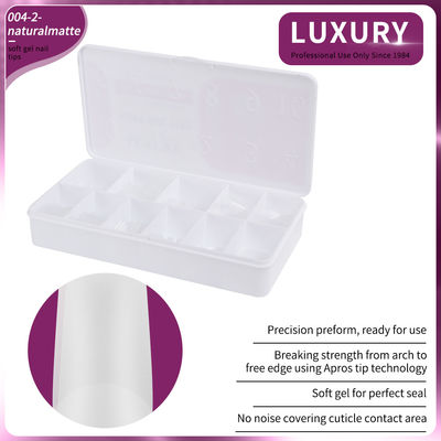 500 pièces/boîte Naturel Matte Quadré Conseils d'ongles de couverture complète Acrylique ongles artificiels