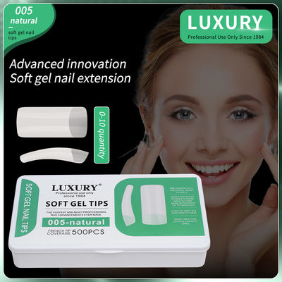 500pcs/boîte Presse carrée moyenne sur les ongles faux ongles naturels couverture complète faux ongles pour femmes