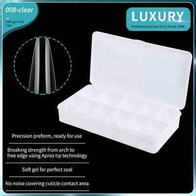 500 pièces de pointeurs de ongles de stiletto moyen demi-couverture faux ongle de forme tranchante acrylique artificiel faux ongles 11Tailles