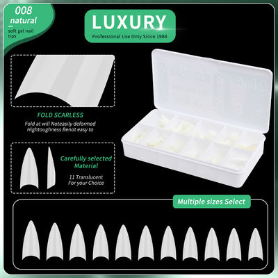 500 pièces de faux ongles à couverture complète avec un design ultra-fin pour l'art des ongles