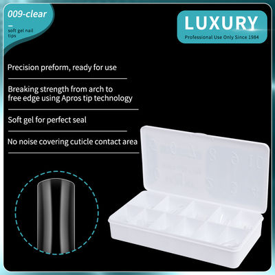 500pcs Longue Ballerina Forme Carrée Presse Sur Les Ongles Moitié Couverture Faux Ongle Pour Femmes