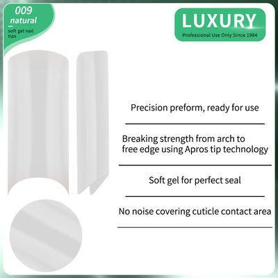 Faux ongles de style français Faux ongles de couleur naturelle Faux ongles de 11 tailles pour femmes