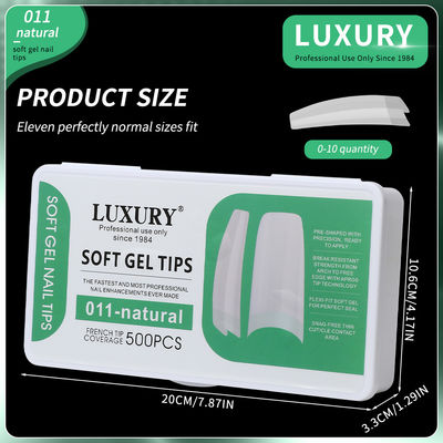 Acrylique faux ongles astuces carré faux ongles demi-couverture Presse sur les ongles pour l'art de l'ongle conception outils de manucure
