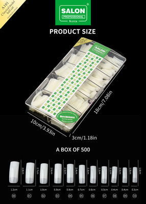 Les ongles faux professionnels conseils naturels de couleur claire couverture complète des doigts artificiels demi-couverture des ongles français conseils