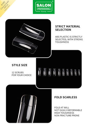 Logo personnalisé ongle outil d'extension de construction rapide couverture complète longue claire faux ongles artificiels ongles