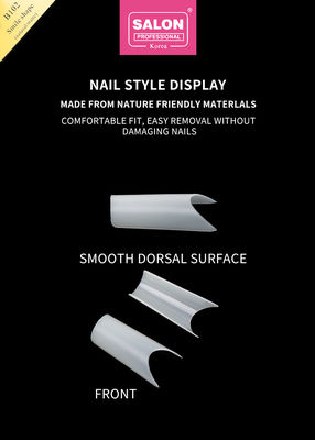 Le gel de couverture ABS professionnel pour ongles artificiels Longue presse carrée sur les ongles pour des extensions d'ongles parfaites