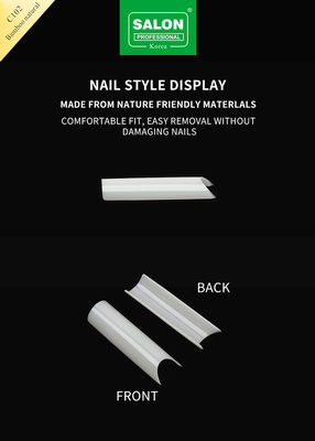 Carré couvert complet Ultra-mince ABS faux ongle pour les extensions d'ongles de salon Facile art de l'ongle bricolage à la maison