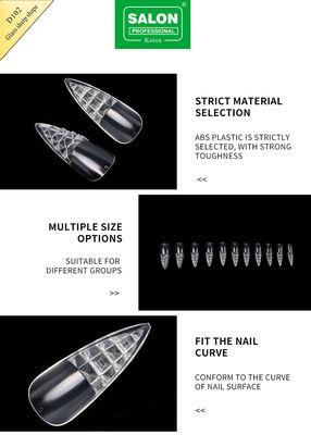 Longue forme pointue Faux ongles Conseils ultra-mince gel doux couverture complète Faux ongles 12 tailles