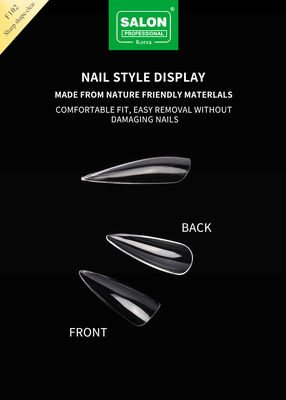 Long gel doux amande sur ongle 12 tailles forme nette acrylique Conseils d'ongle pour les extensions d'ongles
