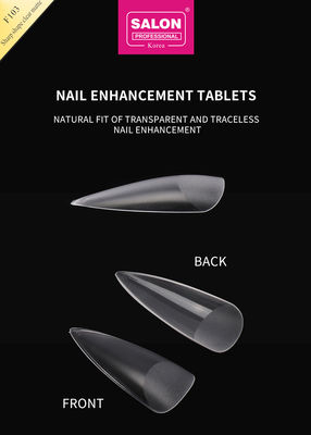 Des ongles d'amande clairs et mats Stiletto faux ongles extrêmement longs Faux ongles de forme tranchante Acrylique Faux ongles Conseils pour l'art des ongles