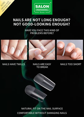 Presse carrée moyenne sur les ongles pour les outils de manucure d'extension des ongles