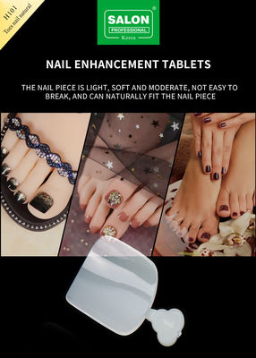 Couleur naturelle faux ongles de pied ensemble couverture complète ongles acryliques pour le salon de finition de l' art des ongles