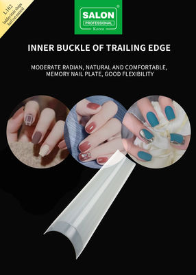 Conseils de demi-couverture Kit d'accessoires de manucure sans couture Extensions d'ongles ultra-minces Art de l'ongle bricolage
