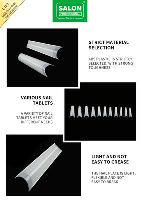 Conseils de demi-couverture Kit d'accessoires de manucure sans couture Extensions d'ongles ultra-minces Art de l'ongle bricolage