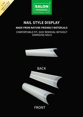 Conseils de demi-couverture Kit d'accessoires de manucure sans couture Extensions d'ongles ultra-minces Art de l'ongle bricolage