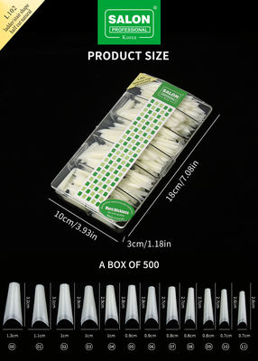 Conseils de demi-couverture Kit d'accessoires de manucure sans couture Extensions d'ongles ultra-minces Art de l'ongle bricolage
